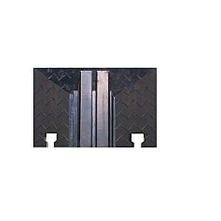Werf- en werkplaatsmateriaal - Schwabe - Kabelbrug kanal2 eindstuk rubber 150x250x48mm 2xkanaal grote 28x30mm - 63222-