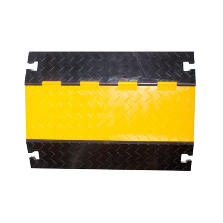 Werf- en werkplaatsmateriaal - Schwabe - Kabelbrug kanal4 recht rubber 800x590x78mm 2+2 kanalen 52x52mm+46x52mm - 63240