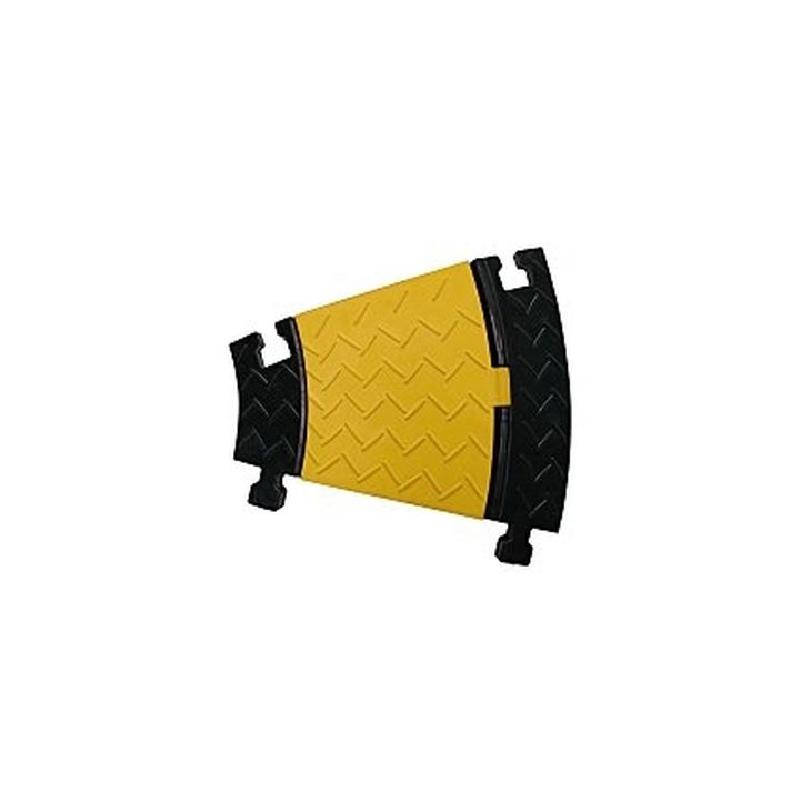 Werf- en werkplaatsmateriaal - Schwabe - Kabelbrug kanal4 bocht 30° rubber 455x590x78mm 2+2 kanalen 52x52mm+46x52mm - 63241