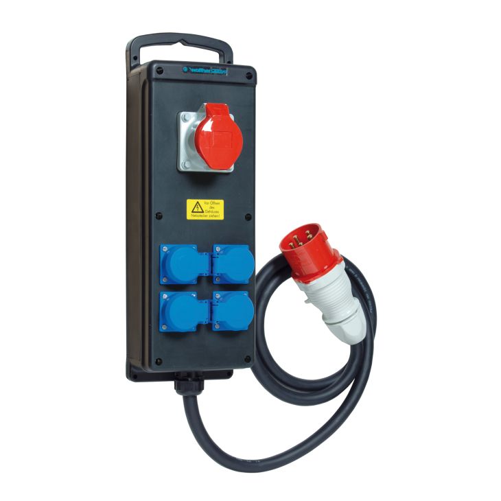 Werf- en werkplaatsmateriaal - Walther Werke - Draagbare massief rubberen stekkerdoos - 6410101A