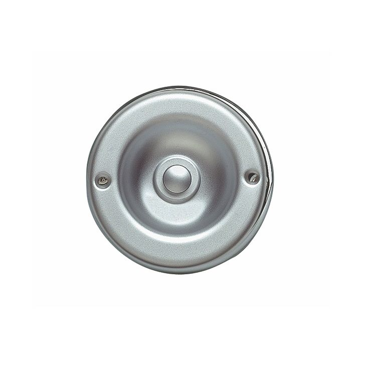 Communication de porte et contrôle d'accès - Grothe - KS 2070 MS-GL Bouton poussoir en laiton brossé, max.12 V AC / DC (1,5 A) - 64131