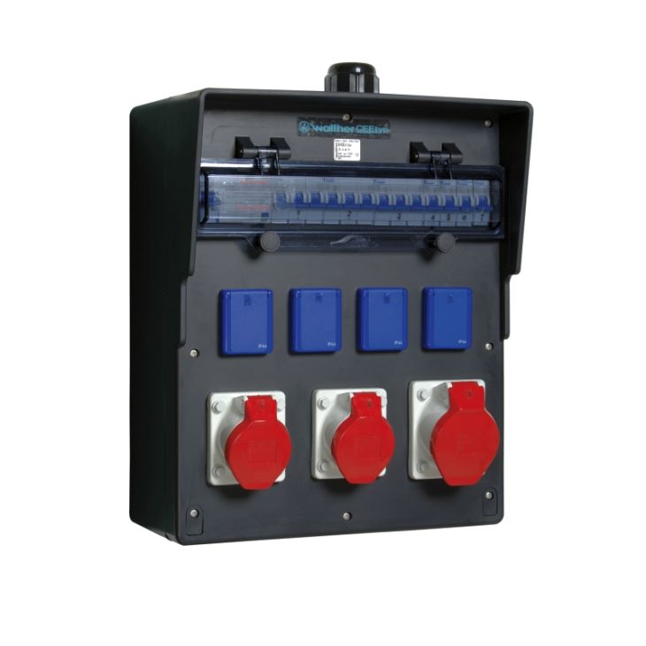 Werf- en werkplaatsmateriaal - Walther Werke - Vollgummi stopcontact combinatie - 6483104
