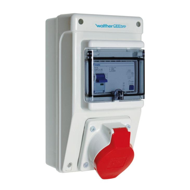 Werf- en werkplaatsmateriaal - Walther Werke - Kunststoff stopcontact combinatie - 6590104