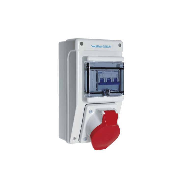 Werf- en werkplaatsmateriaal - Walther Werke - Kunststoff stopcontact combinatie - 6591103