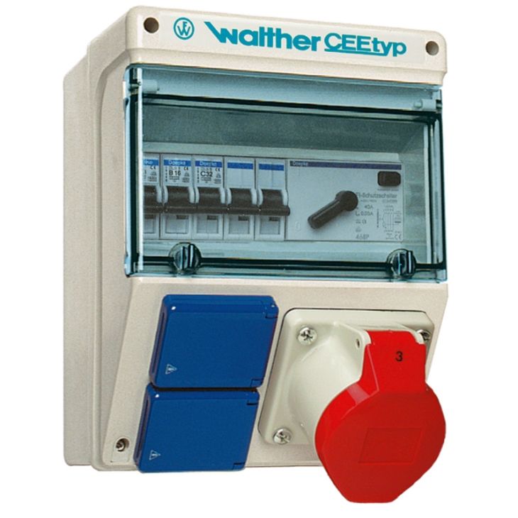 Werf- en werkplaatsmateriaal - Walther Werke - Kunststoff stopcontact combinatie - 6920117