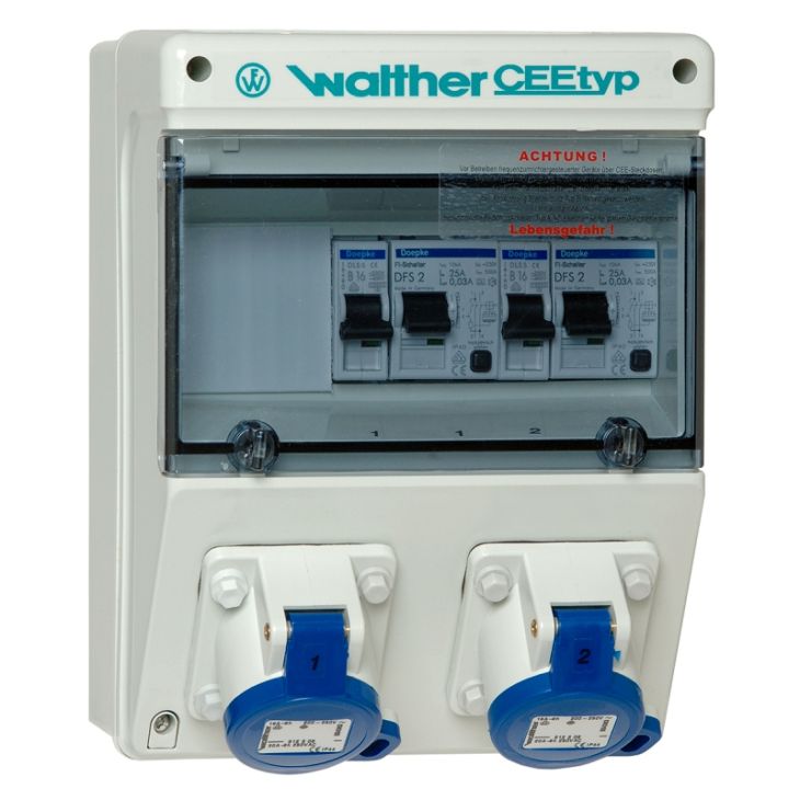 Werf- en werkplaatsmateriaal - Walther Werke - Kunststoff stopcontact combinatie - 6924906