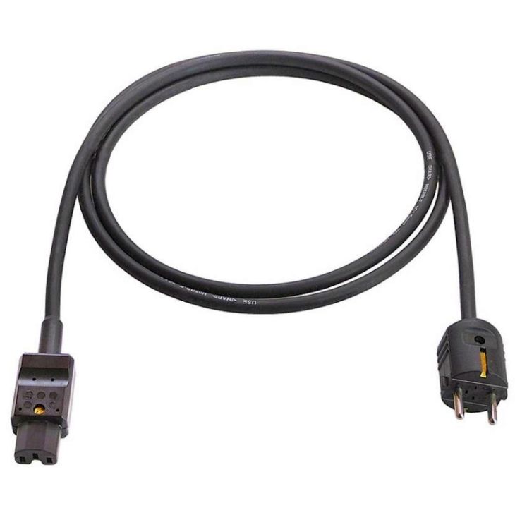 Électrification des bureaux et gestion des câbles - Schwabe - Câble de connexion Résistant à la chaleur jusqu'à 155°C 2m H05RN-F 3G1.00 noir - 70874