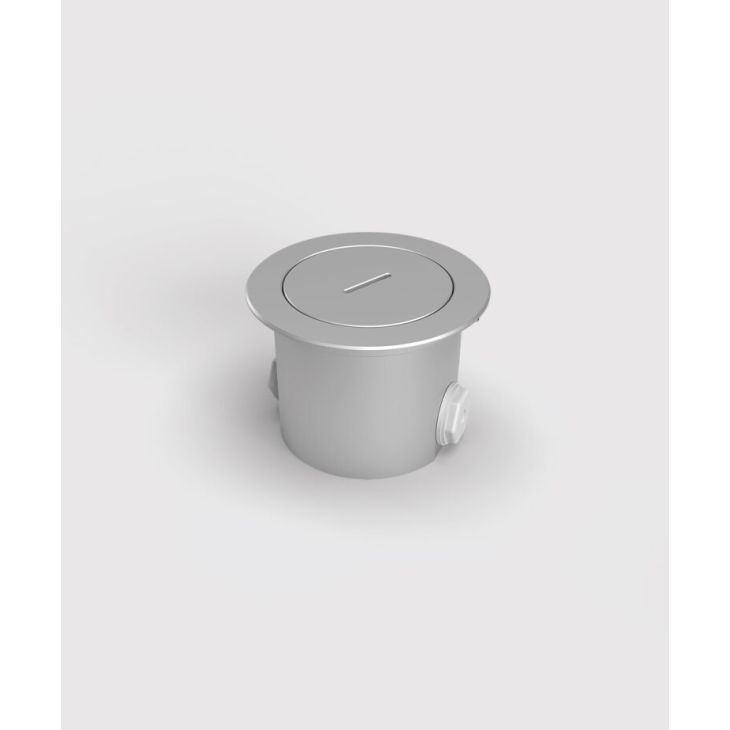 Kantoor elektrificatie en kabelmanagement - Bodensteckdosen - Vloerdoos 7501AW - 1 modules (1x UTE), Alu EV1 - 7501AW-1-3-FR