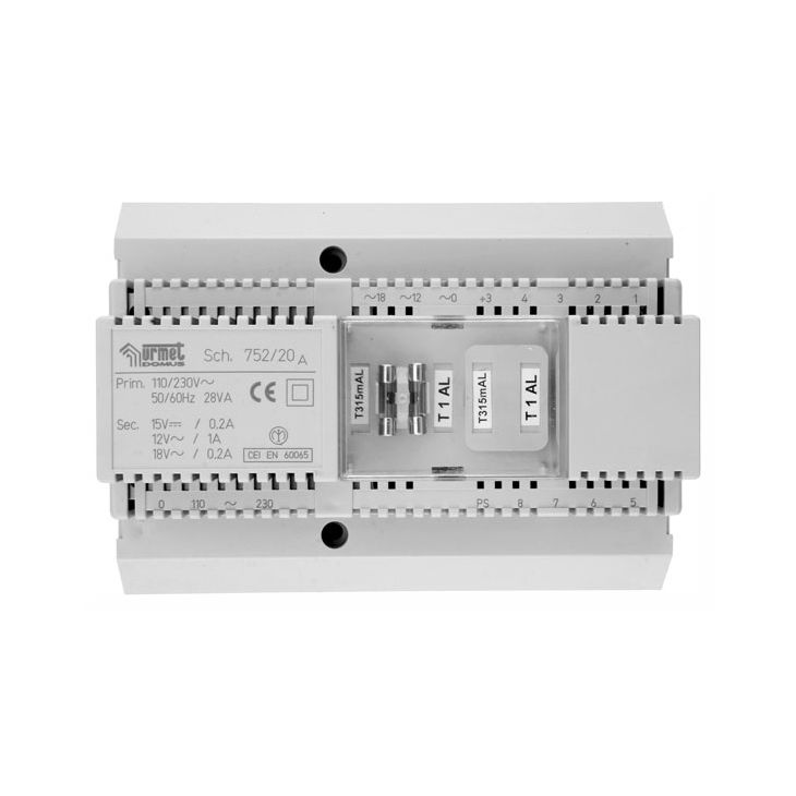 Communication de porte et contrôle d'accès - Urmet - ALIMENTATION POUR SYSTEME DUO MAIN-LIBRE(752/20) - 752/20