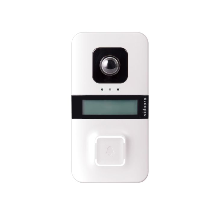Communication de porte et contrôle d'accès - Grothe - Vidoora Poste extérieur vidéophone LAN, IP55, Blanc - 75402