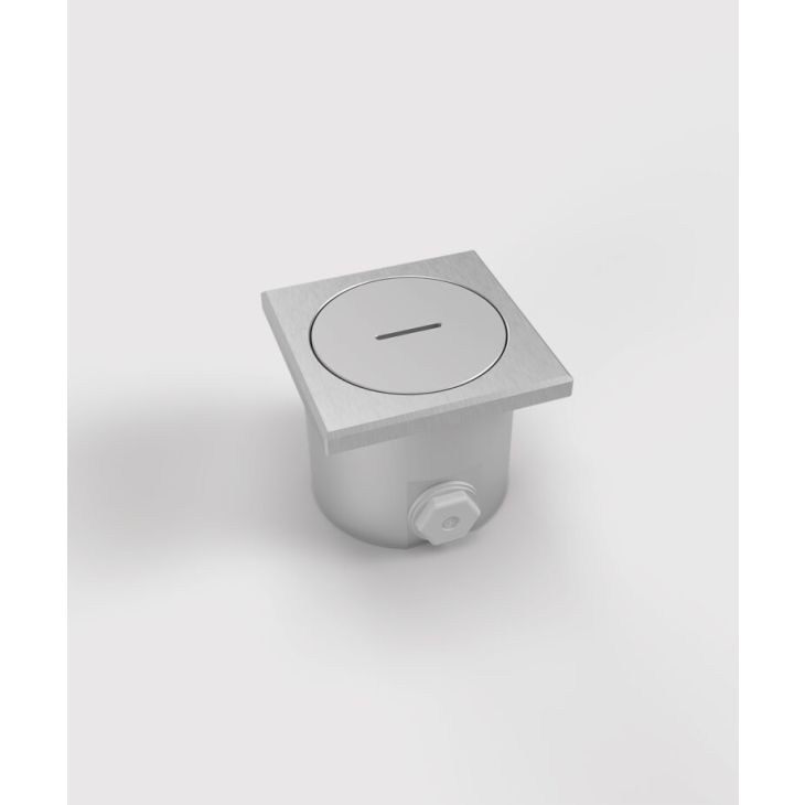 Électrification des bureaux et gestion des câbles - Bodensteckdosen - Boîte de sol 7601AW - 1 modules (1x UTE), Alu EV1 - 7601AW-1-3-FR