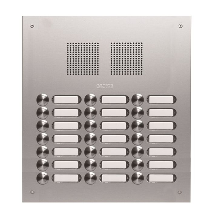 Deurcommunicatie en toegangscontrole - Grothe - TS 787 deurplaat alu. EV1 3x7 drukknoppen 320x344x2,5mm - 78737