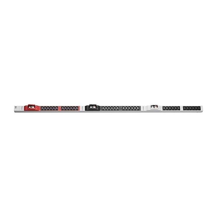 Électrification des bureaux et gestion des câbles - Bachmann - ALU 1HE 36x C13 3 phasé 6x Fusible C16A avec câble 32A CEE - 800.0102