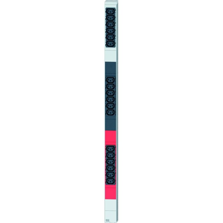 Kantoor elektrificatie en kabelmanagement - Bachmann - ALU 1HE 18x C13 3 phase C16A met kabel 3m CEE 16A - 800.0105