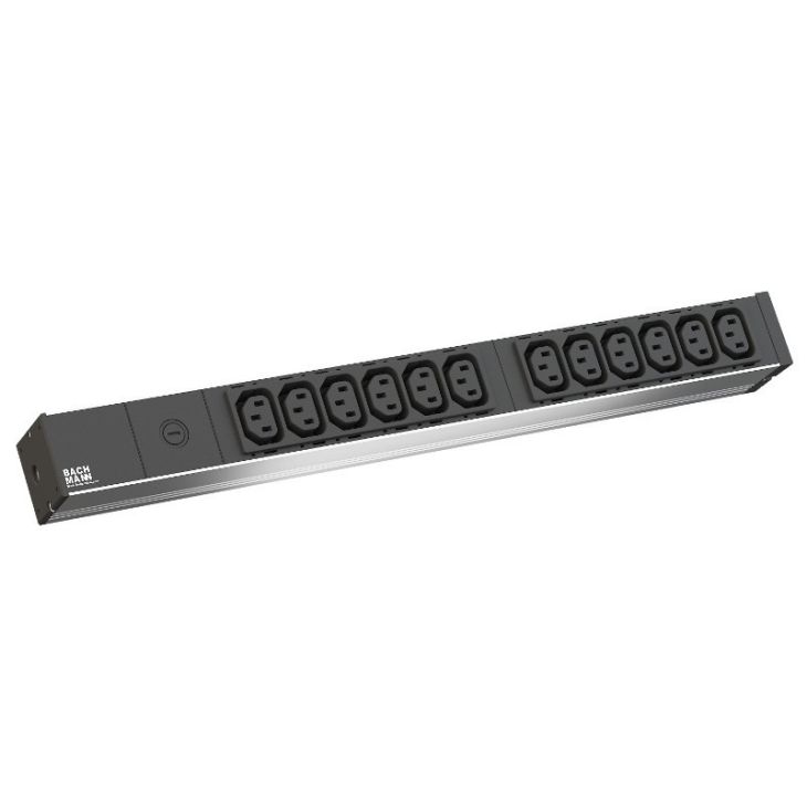 Électrification des bureaux et gestion des câbles - Bachmann - ALU 1HE 12x UTE 1.5m H05VV-F3G1.5 GST18 - 800.2048