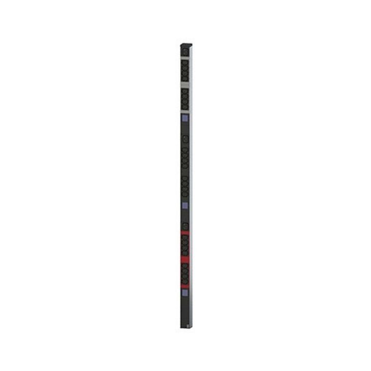 Kantoor elektrificatie en kabelmanagement - Bachmann - BN0500 ALU 1U power strip met geïntegreerde vermogensmeting - 800.2134