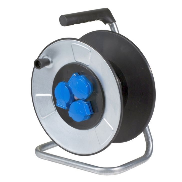 Werf- en werkplaatsmateriaal - Schwabe - Kabelhaspel in metaal 285mm - Leeg - 810315