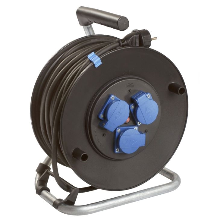 Werf- en werkplaatsmateriaal - Schwabe - Kabelhaspel 40m H07RN-F 3G2,5 + Tekst - 820124SPECIAL