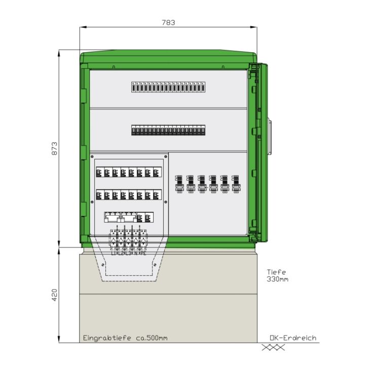 Werf- en werkplaatsmateriaal - Walther Werke - Campingstromverteiler - 82026250