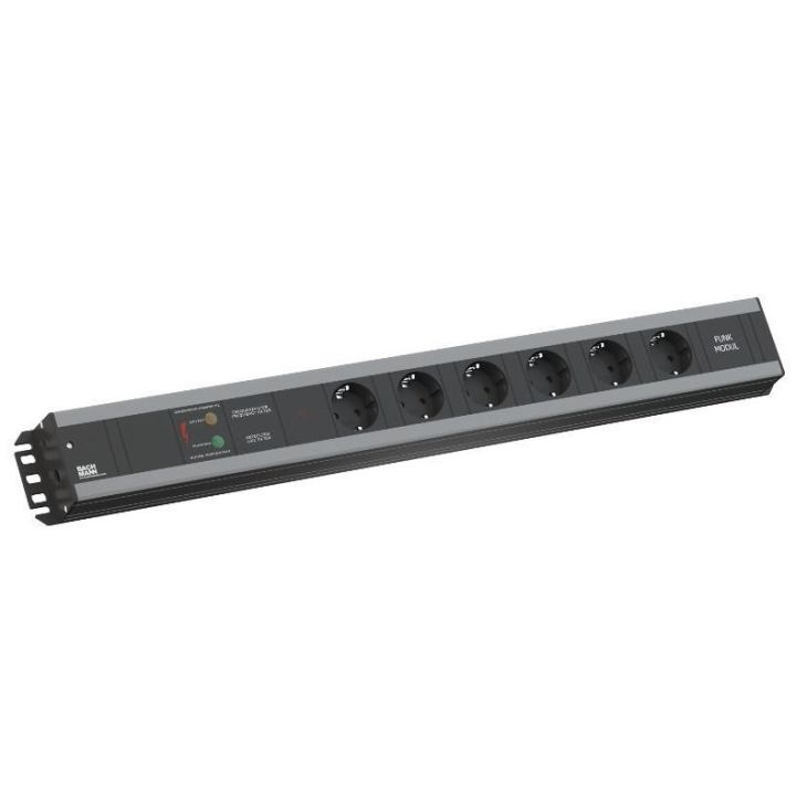 Kantoor elektrificatie en kabelmanagement - Bachmann - CRAFTSMAN stopcontact met radiomodule 868 Mhz met Overspanningsbeveiliging - 821.003