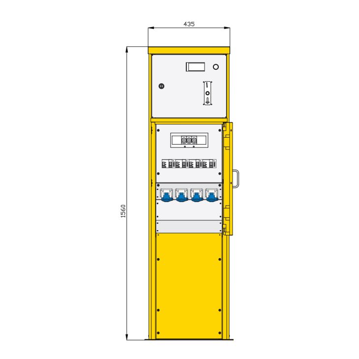 Werf- en werkplaatsmateriaal - Walther Werke - Energiezuil met betalingssysteem - 82146001