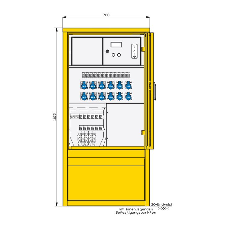 Werf- en werkplaatsmateriaal - Walther Werke - Energiezuil met betalingssysteem - 82178200