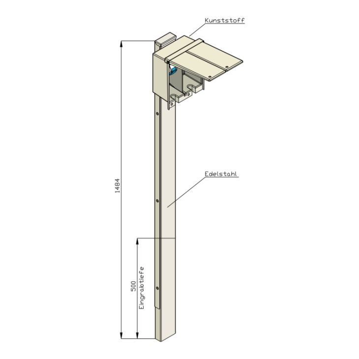 Matériel pour le chantier et l'atelier - Walther Werke - Steckdosensâ€žule CS Ku 2 - 82720200