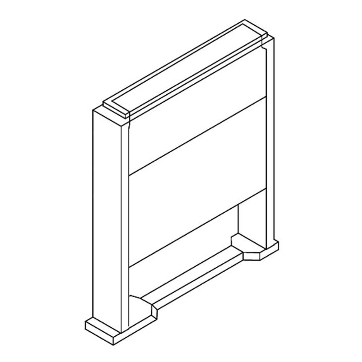 Matériel pour le chantier et l'atelier - Walther Werke - Betonsockel 1200 mm hoch - 82912000