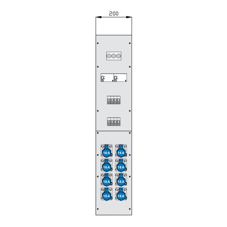 Matériel pour le chantier et l'atelier - Walther Werke - Modul 200 mm breit - 86020004