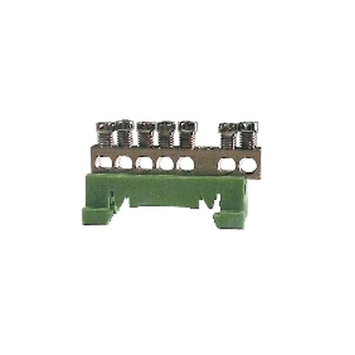 Installatiemateriaal - Nulscheidingsrijgklem, 15 x 10mm², 63A, blauw - 870/15N