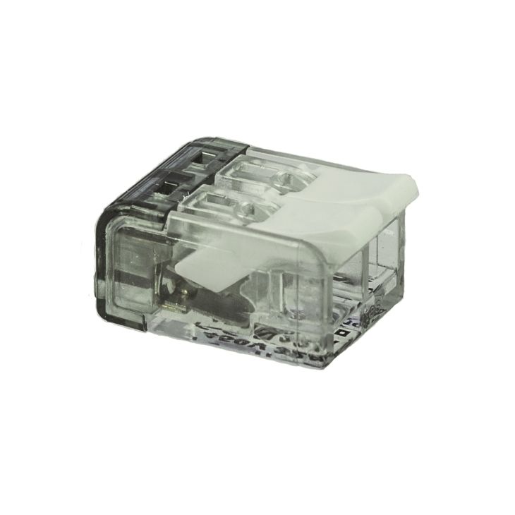 Installatiemateriaal - Don Quichotte - Steekklem met hendel 2-polig   0,2 - 4 mm² transparant - 900410