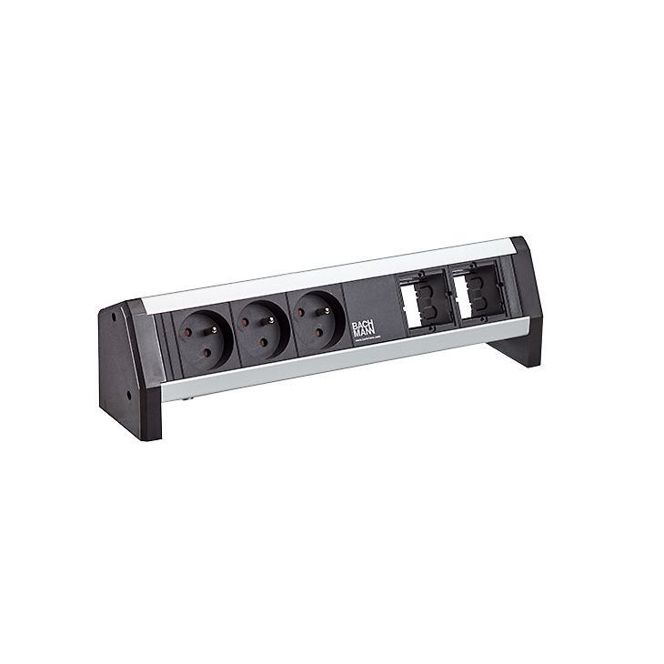 Électrification des bureaux et gestion des câbles - Bachmann - Desk 1 3xUTE 1m GST/2 frames(902.0222) - 902.0222