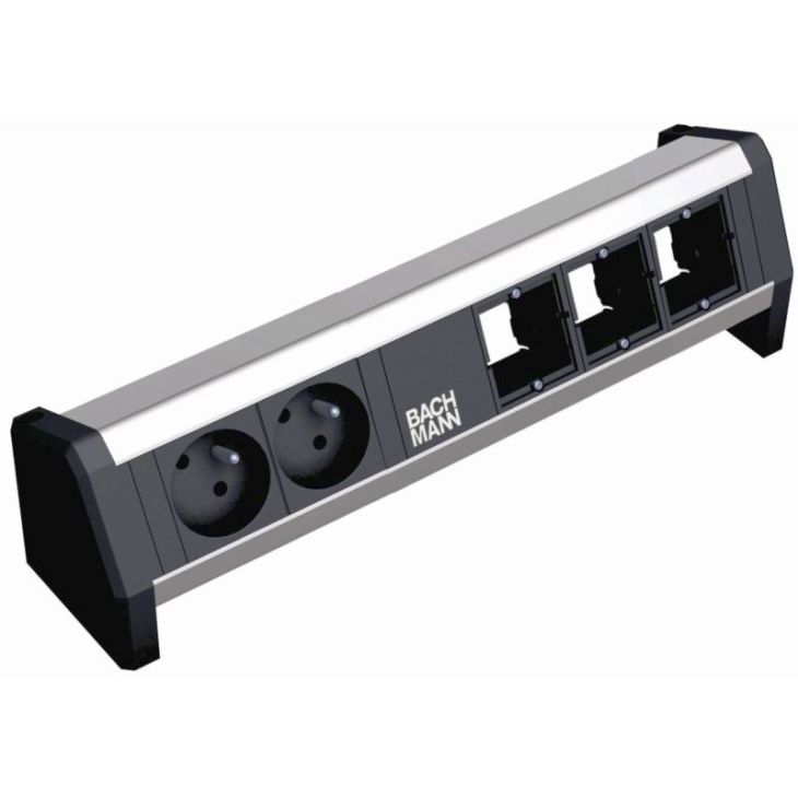 Kantoor elektrificatie en kabelmanagement - Bachmann - DESK1 5 modulen (2x UTE 3x Lege mod) - 902.1209