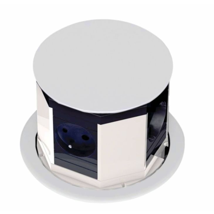 Kantoor elektrificatie en kabelmanagement - Bachmann - LIFT 4x UTE zilver met stroom kabel 0.5m GST18i3 - 904.012