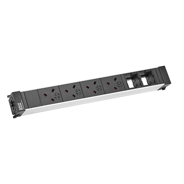 Électrification des bureaux et gestion des câbles - Bachmann - CONFERENCE 4xUK 45ø 3,15A KS 2xABDStromein und-ausgang: GST18 - 909.0026