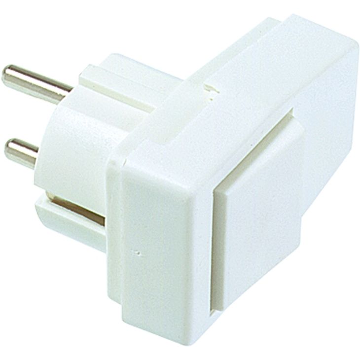 Fiches, interrupteurs et prises de courant - Bachmann - Schuko Fiche , courb‚ blanc - 911.271