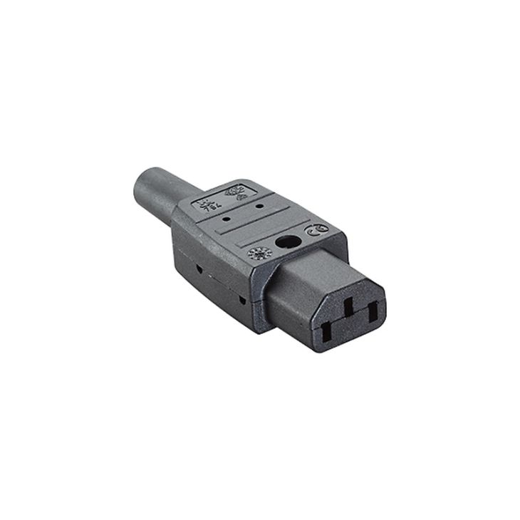 Stekkers, schakelaars en stopcontacten - Bachmann - Toestelstekker CEE T 65°C zwart - 915.170