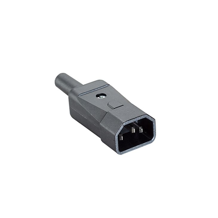 Fiches, interrupteurs et prises de courant - Bachmann - Kalt Fiche droite CEE T° 65° C NOIR(915.171) - 915.171