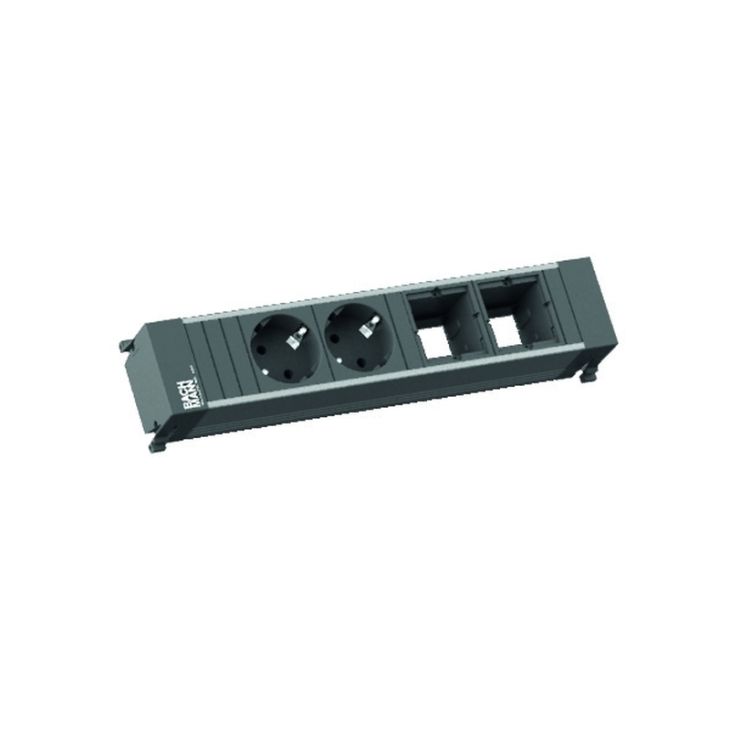 Électrification des bureaux et gestion des câbles - Bachmann - Power frame PDU 4 2 SHK / 2 frame ALU - 916.1000
