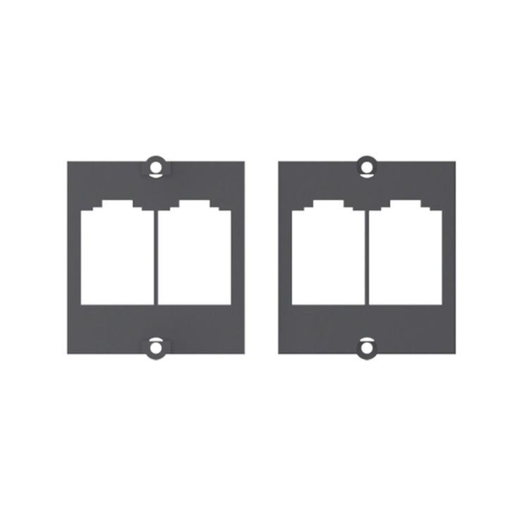 Électrification des bureaux et gestion des câbles - Bachmann - Module 2x BTR E-DAT Modul CAT6 - 917.038