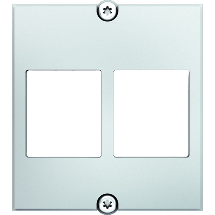 Kantoor elektrificatie en kabelmanagement - Bachmann - Module 2x Keystone wit met schroven - 917.158