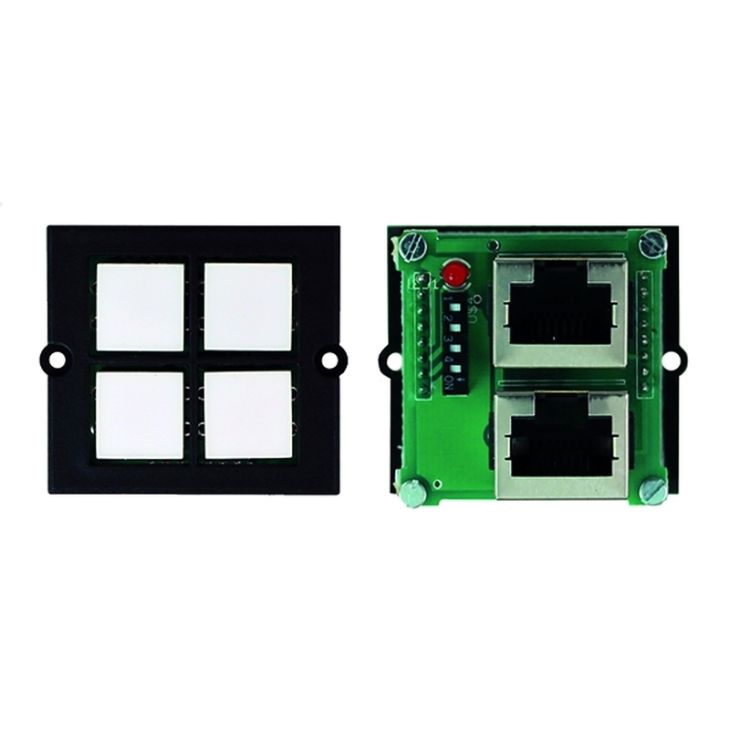 Kantoor elektrificatie en kabelmanagement - Bachmann - Frame 4-voudig universeel aansluitbaar op alle Controller-Systemen p - 917.193