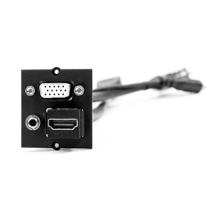 Kantoor elektrificatie en kabelmanagement - Bachmann - Module VGA+Klinke 3,5mm Stero + HDMI - 917.222