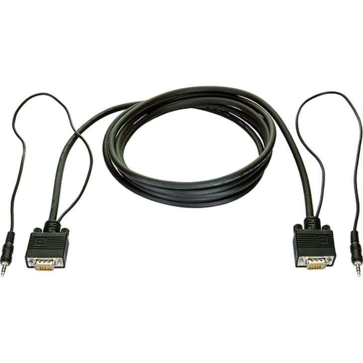Kantoor elektrificatie en kabelmanagement - Bachmann - VGA Miniklinke Kombikabel - 918.068