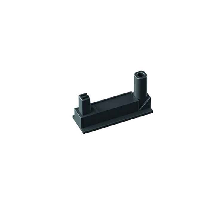 Kantoor elektrificatie en kabelmanagement - Bachmann - DESK2 Zelfklevende Basis-Set Inox look - 918.111