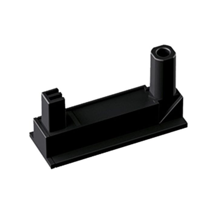 Kantoor elektrificatie en kabelmanagement - Bachmann - DESK2 Zelfklevende Basis-Set Zwart RAL9005 - 918.122