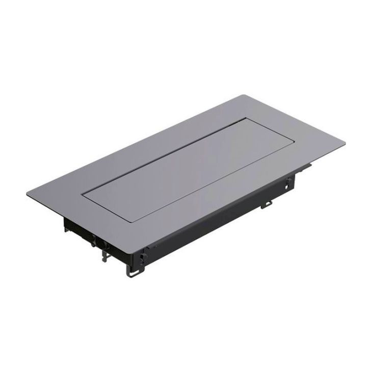 Kantoor elektrificatie en kabelmanagement - Bachmann - TOP FRAME incl. frame 4 modulen symmetrisch RAL9006 - 925.800