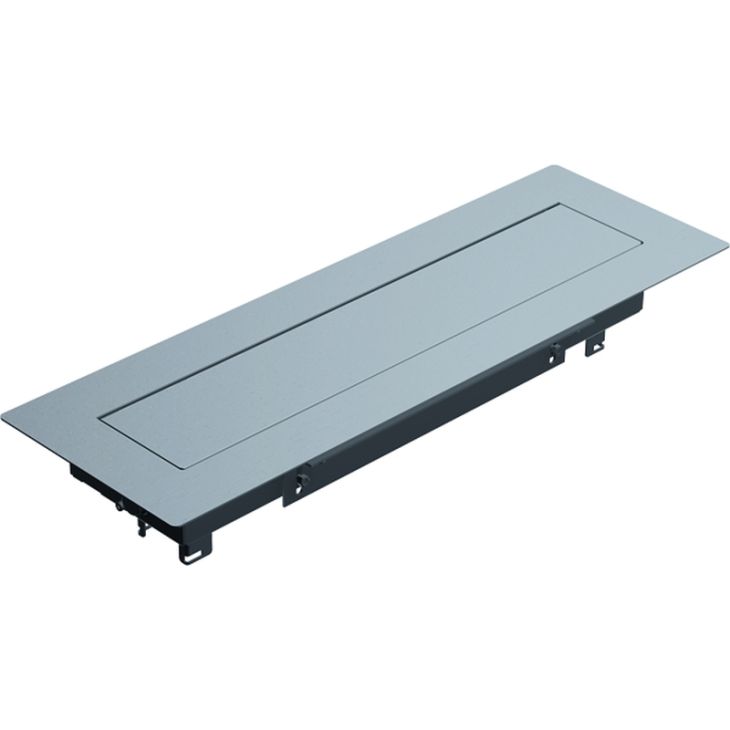 Kantoor elektrificatie en kabelmanagement - Bachmann - TOP FRAME incl. frame 8 modulen symmetrisch RAL9006 - 925.801