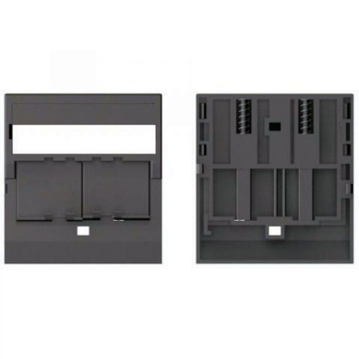 Kantoor elektrificatie en kabelmanagement - Bachmann - Modul Shutter RJ45 zwart - 930.143