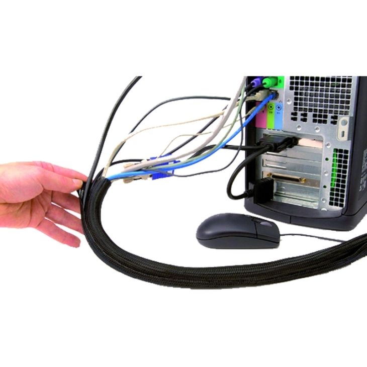 Kantoor elektrificatie en kabelmanagement - Bachmann - Manual Wrap zwart 3m 3,18cm - 930.908